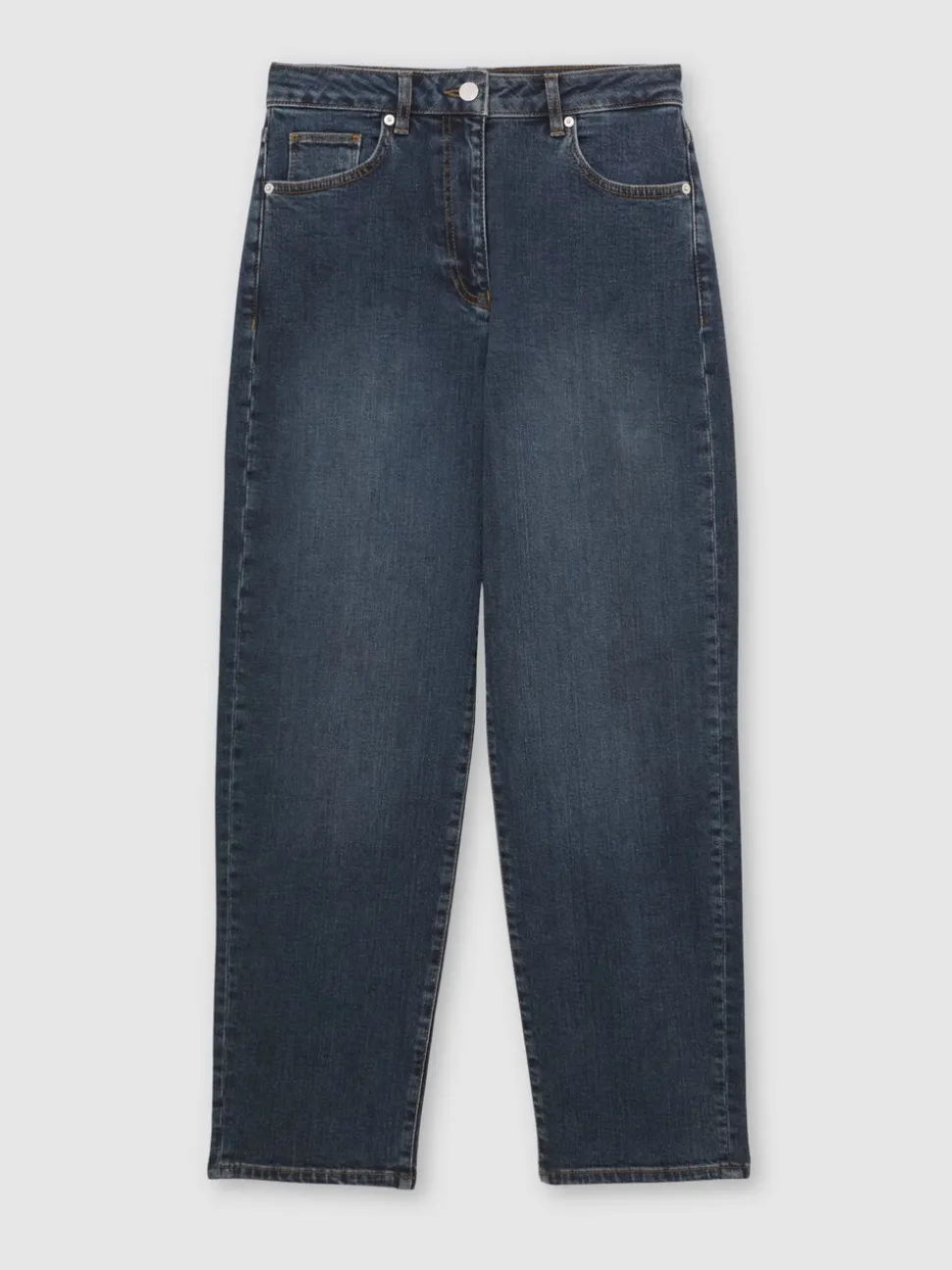 Bleu Milieu Antique - Reiss coupe droite taille mi-haute Selin Jeans