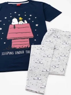 Bleu motif Snoopy - Pyjama Vanilla Underground Snoopy Short