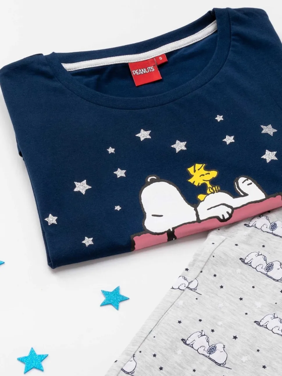 Bleu motif Snoopy - Pyjama Vanilla Underground Snoopy Short