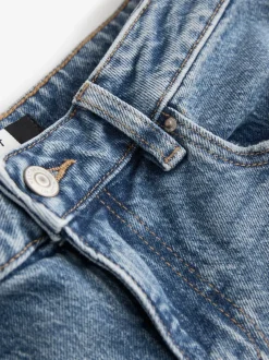 Bleu moyen - Bermuda en jean longueur Denim