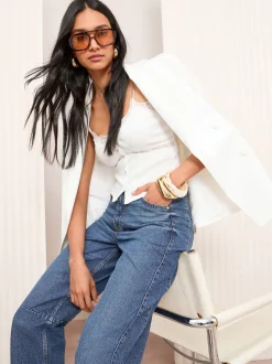 Bleu moyen - Friends Like These Jean Barrel en jean