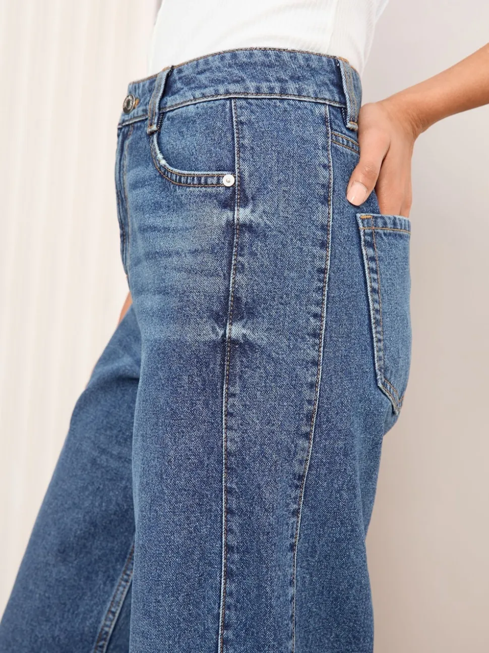 Bleu moyen - Friends Like These Jean Barrel en jean