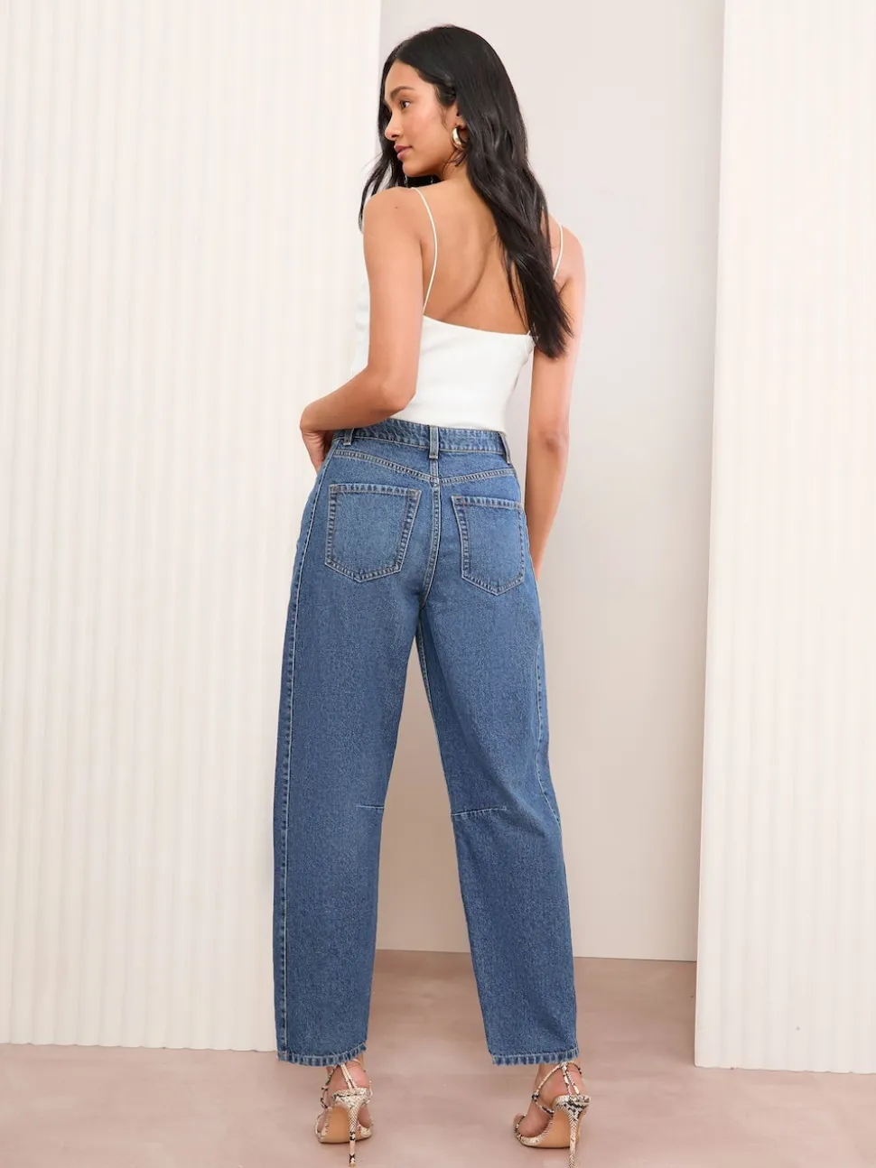Bleu moyen - Friends Like These Jean Barrel en jean
