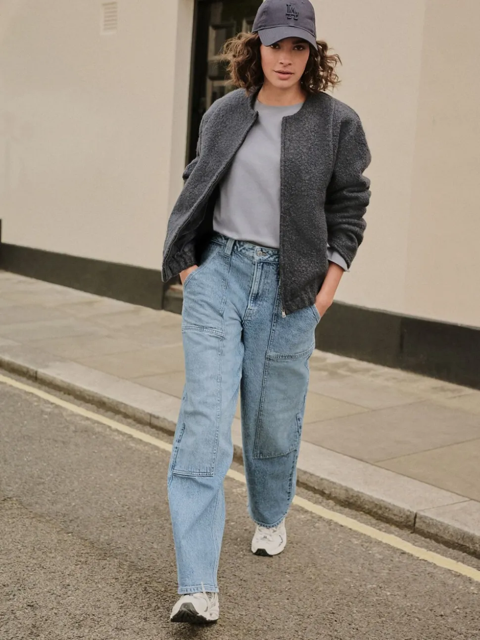 Bleu moyen - Jean charpentier droit cheville