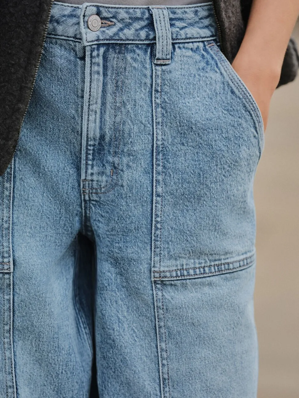 Bleu moyen - Jean charpentier droit cheville