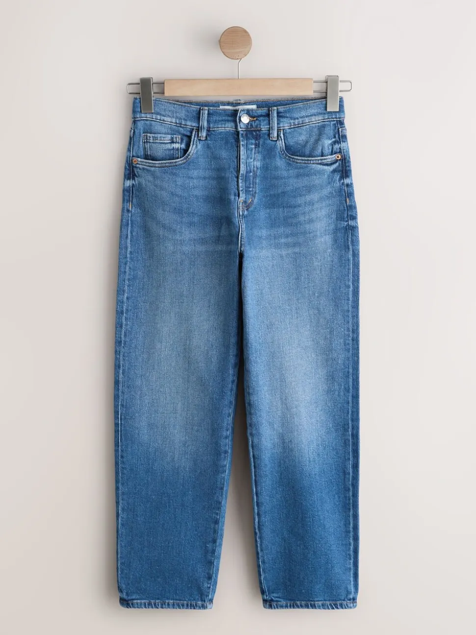Bleu moyen - Jean droit Stovepipe