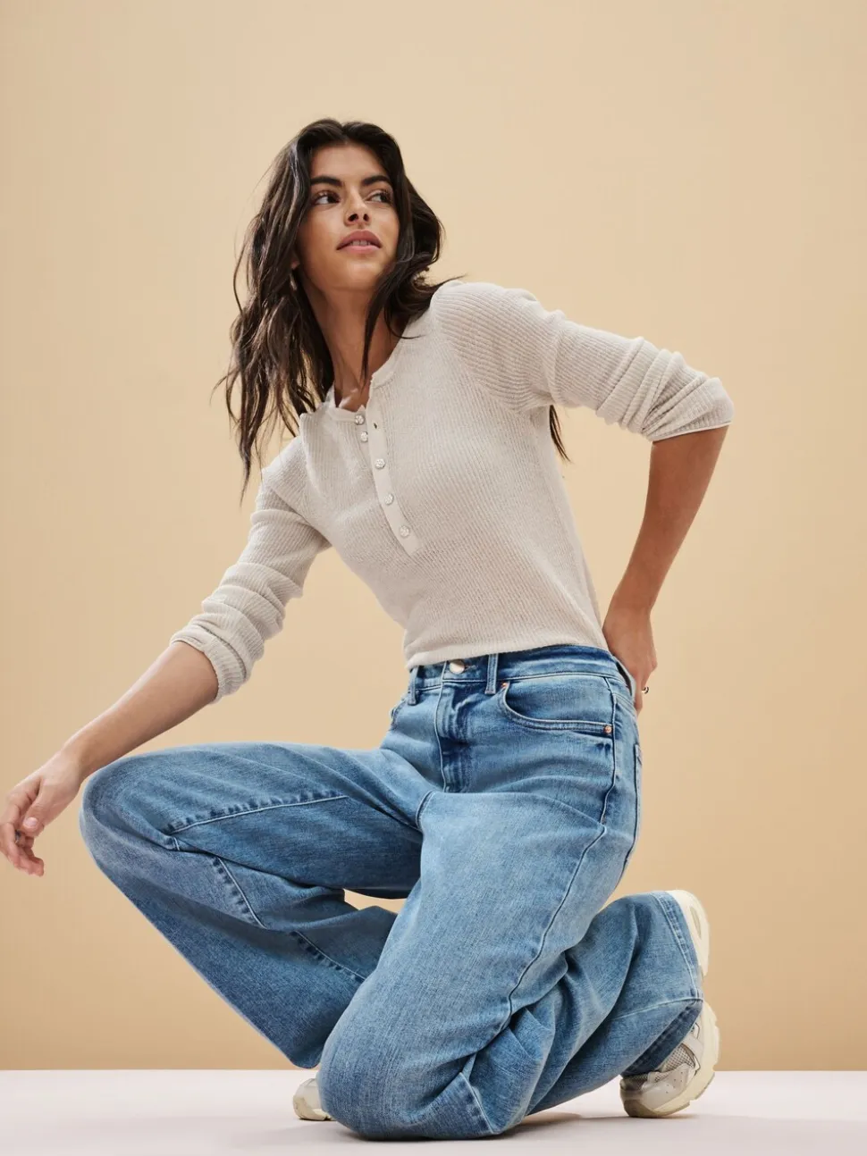 Bleu moyen - Jean large
