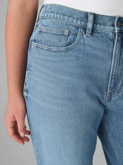 Bleu moyen - Jean mom Hourglass Comfort colonne extensible
