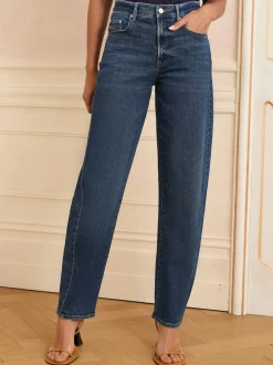 Bleu moyen - Love & Roses Coupe ballon Jeans