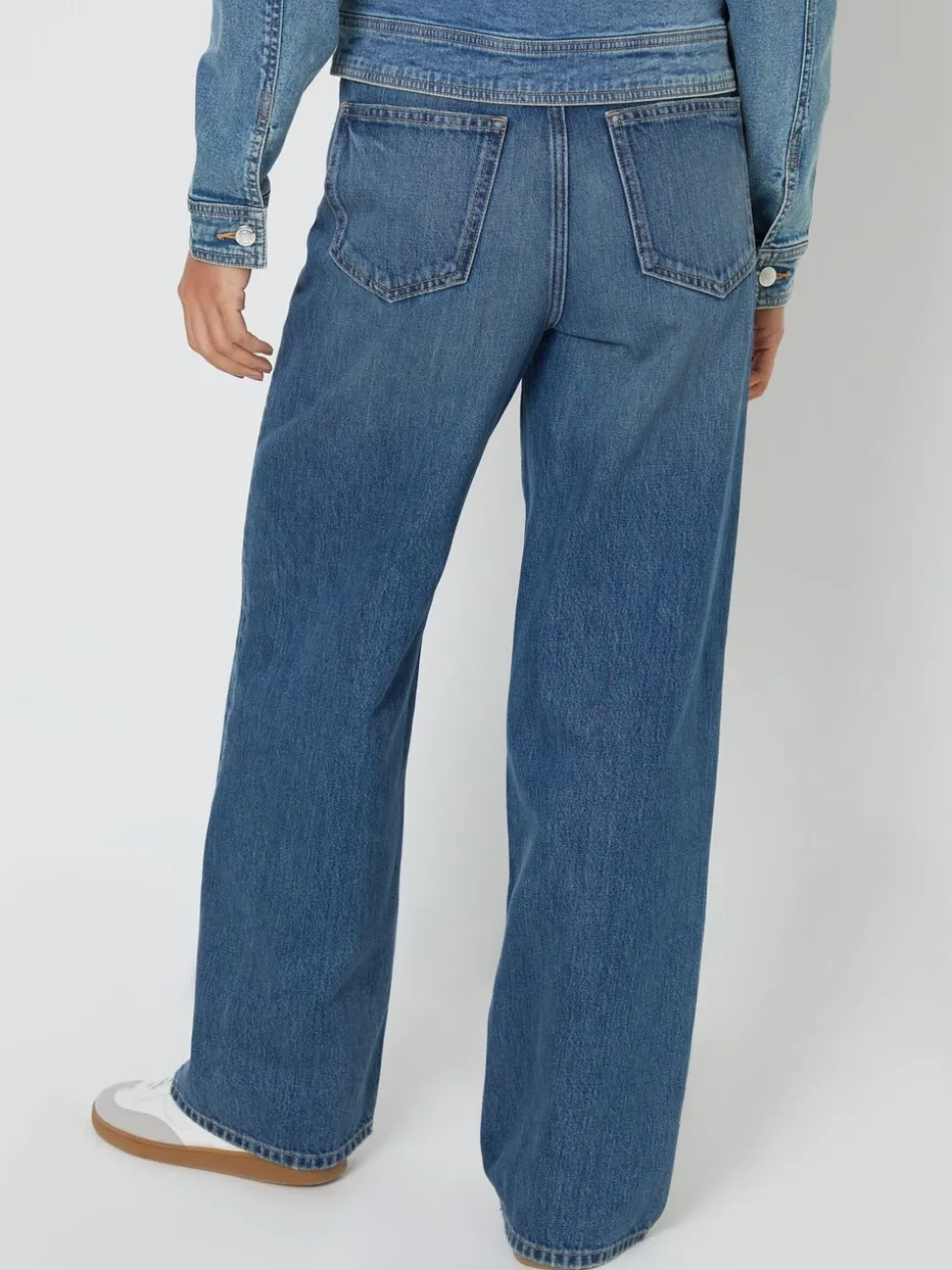 Bleu moyen - Threadbare Aample ample Jeans