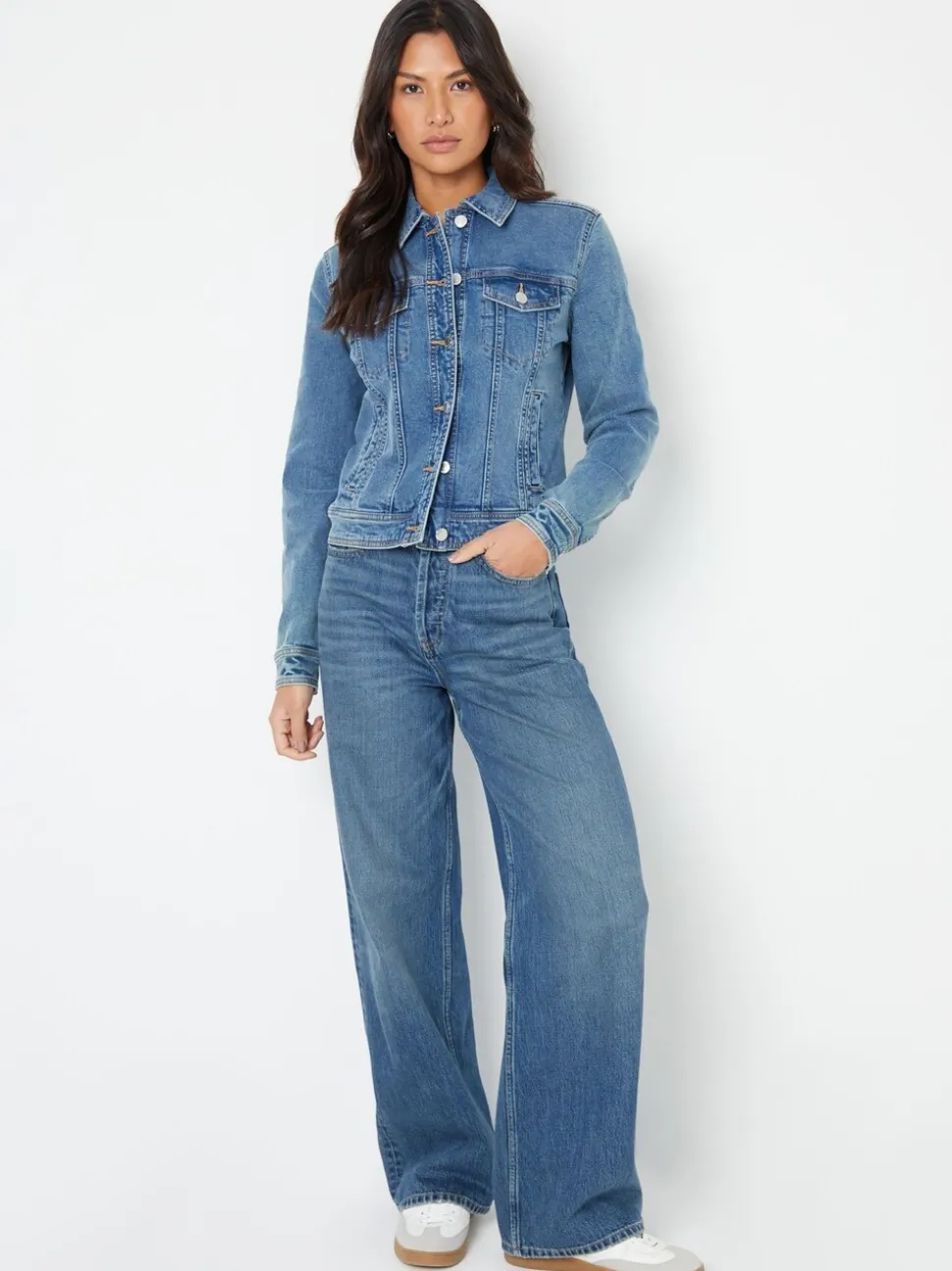 Bleu moyen - Threadbare Aample ample Jeans