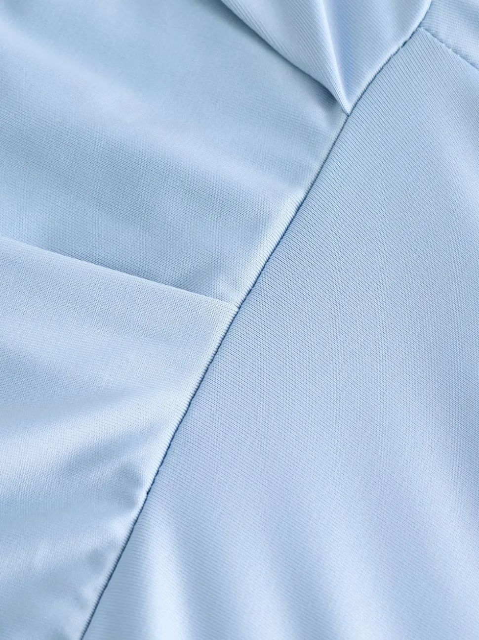 Bleu pastel - Robe longue de demoiselle d’honneur multicolore en jersey pour invitée de mariage
