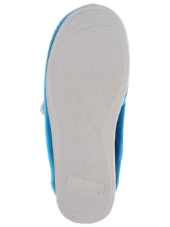 Bleu sarcelle - Pavers femme Chaussons entièrement à fermeture tactile avec semelle permassique