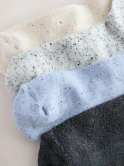Bleu/Gris - Paquet de chaussettes à semelles coussinées de Neppy 4