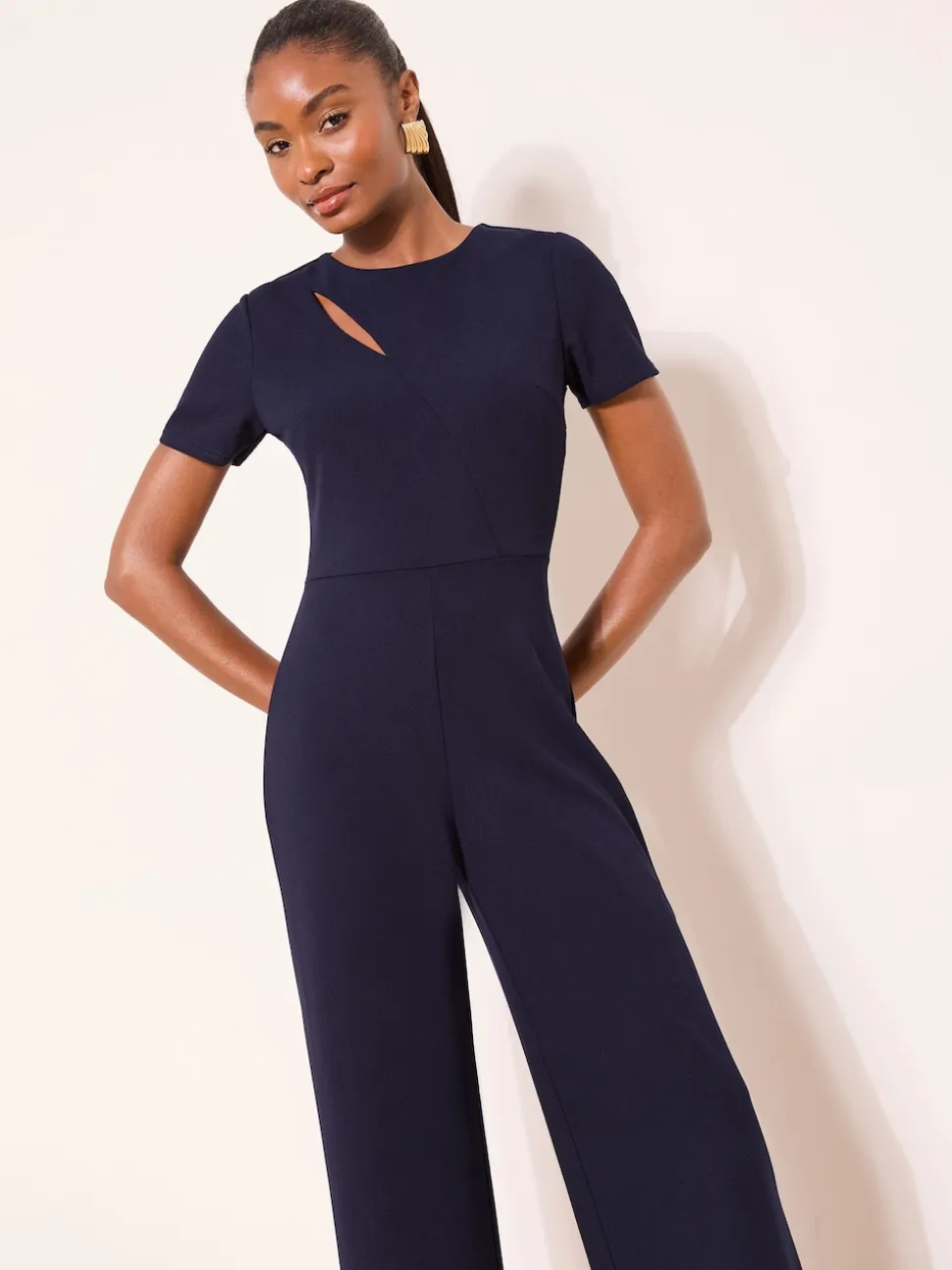 Bleu/Marine - Combinaison Lipsy Courts Manche Splice