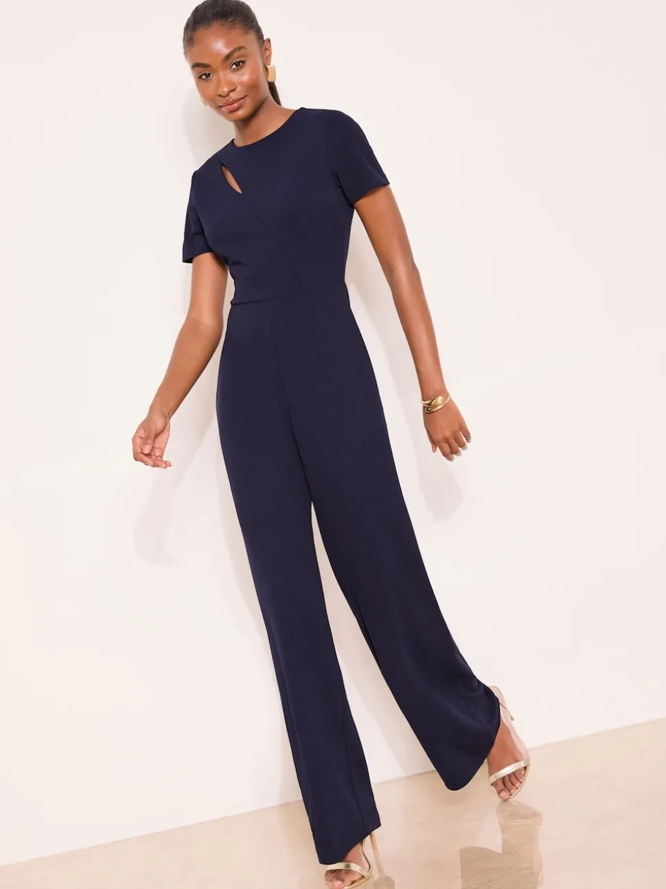 Bleu/Marine - Combinaison Lipsy Courts Manche Splice