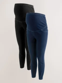 Bleu/Noir - Denim maternité 2