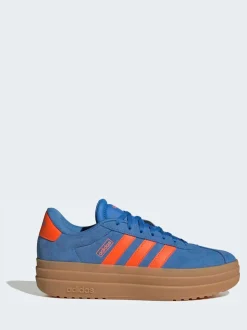Bleu/Orange - adidas baskets VL Court Bold