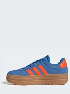 Bleu/Orange - adidas baskets VL Court Bold