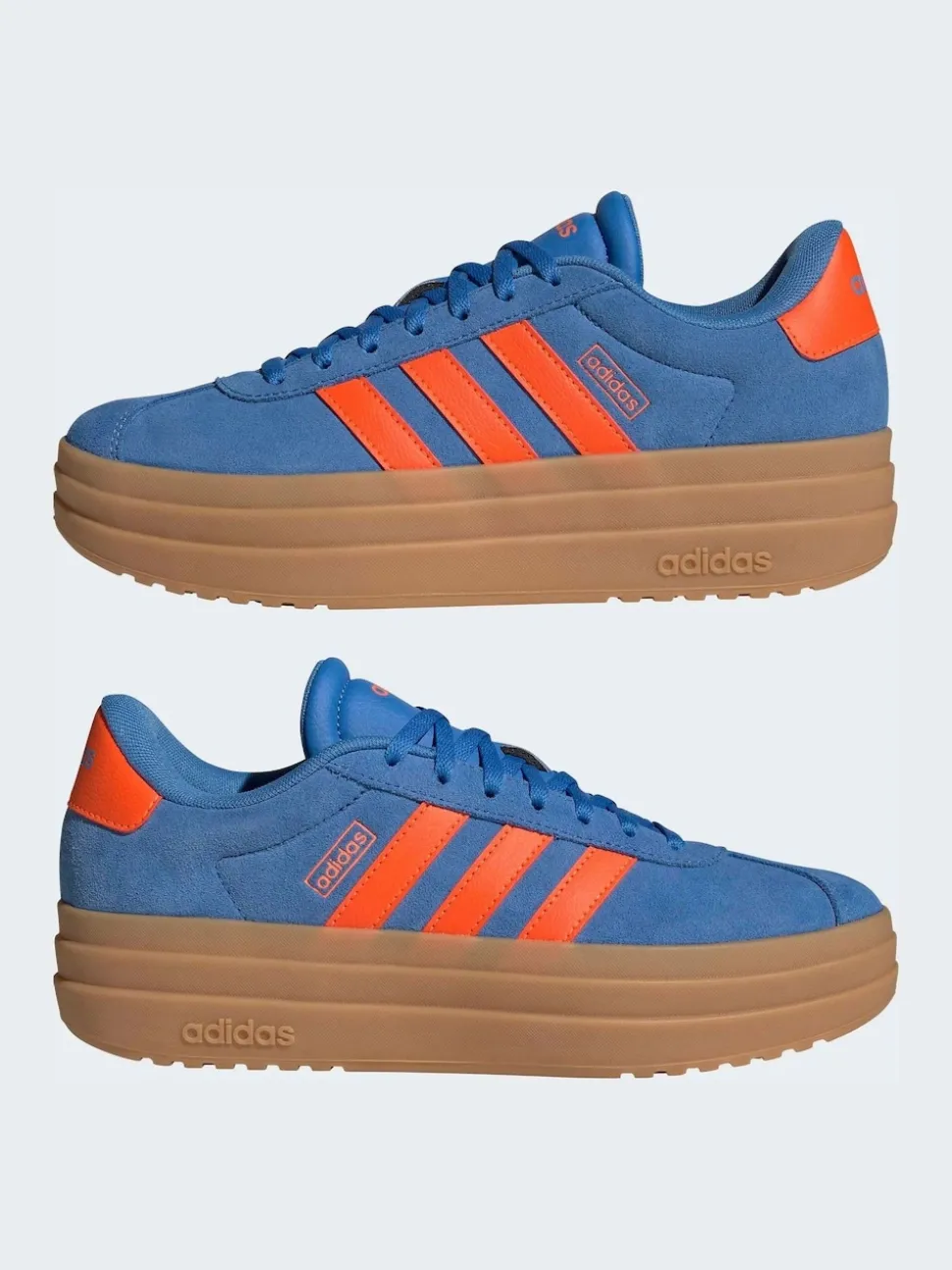 Bleu/Orange - adidas baskets VL Court Bold