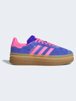 Bleu/Rose - Baskets adidas Originals Gazelle Bold W