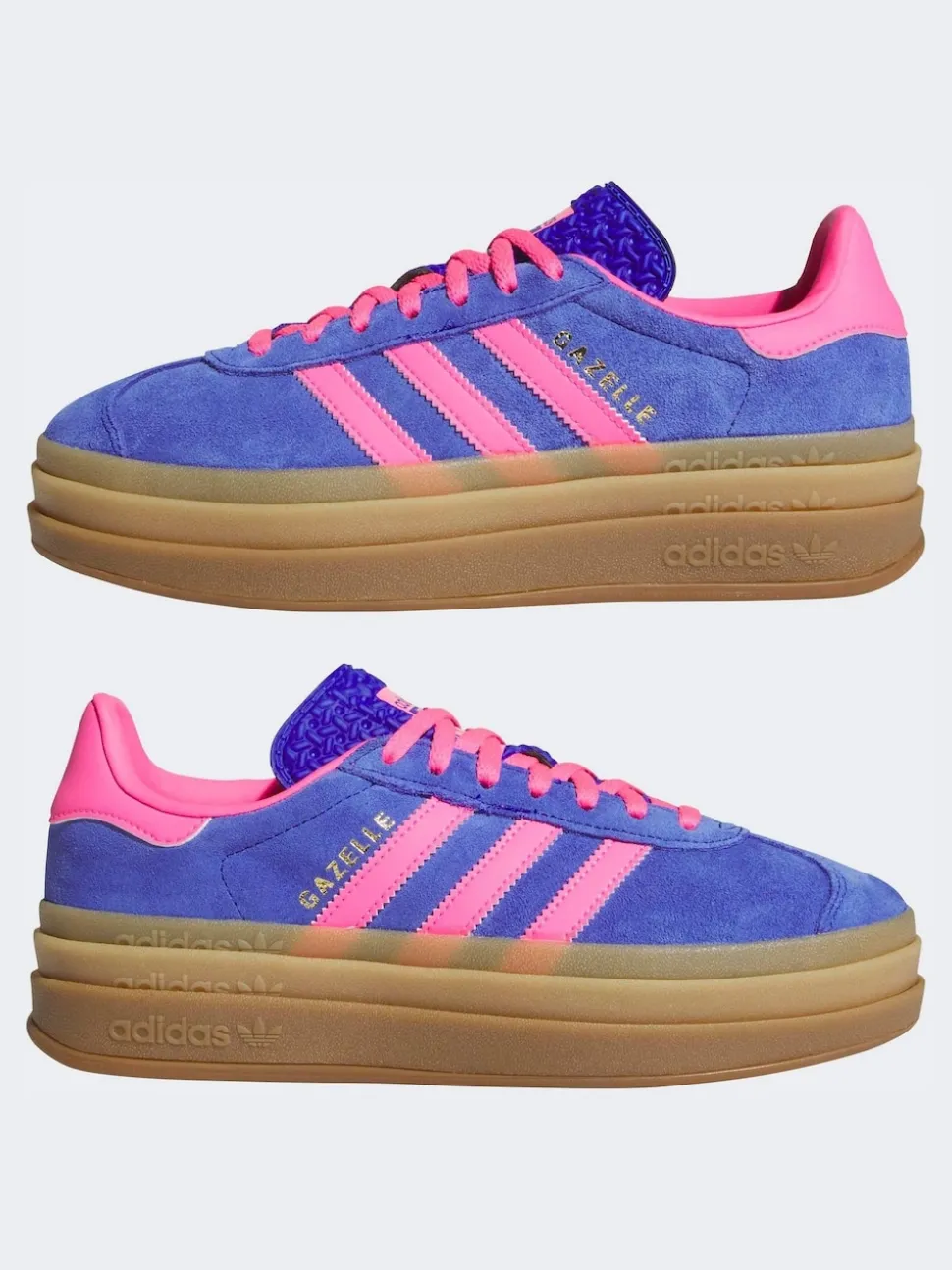Bleu/Rose - Baskets adidas Originals Gazelle Bold W