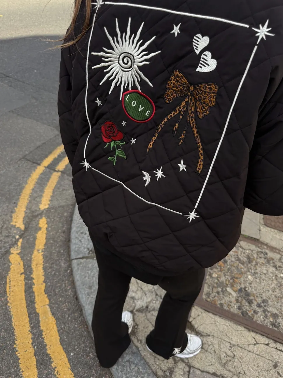 Blouson bomber matelassé doublé de fourrure Never Fully Dressed