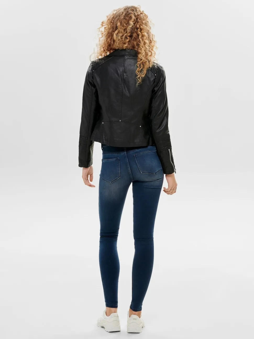 Blouson motard Only en cuir synthétique