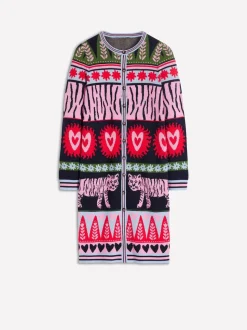 Boden Cardigan long en jacquard