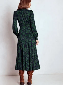 Boden Robe Mi-long Smockée Ivy