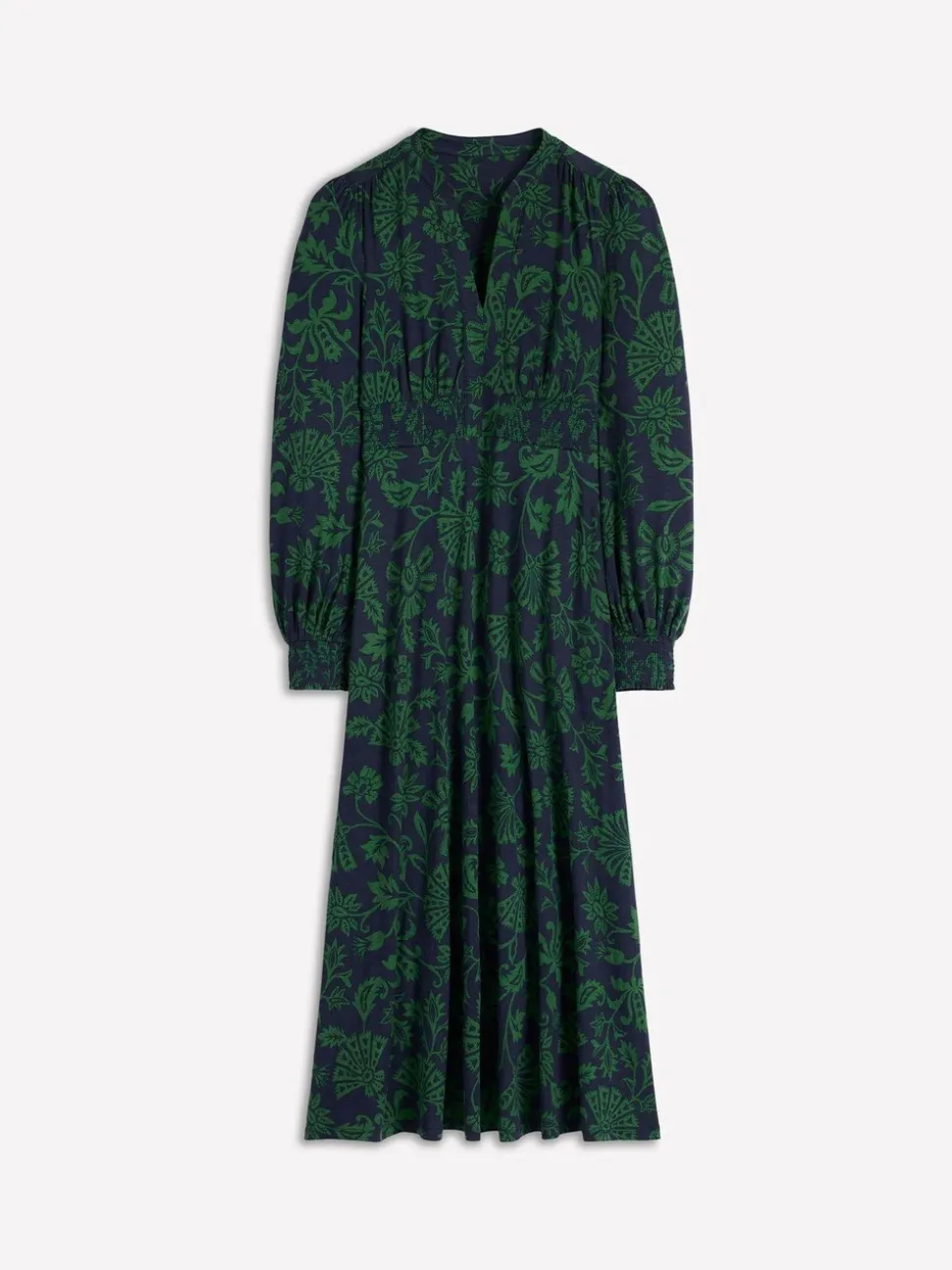 Boden Robe Mi-long Smockée Ivy