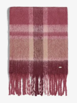 Bordeaux à carreaux - Lipsy écharpe brossée douillette