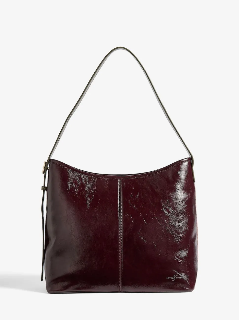 bordeaux - Love & Roses sac cabas souple tissé
