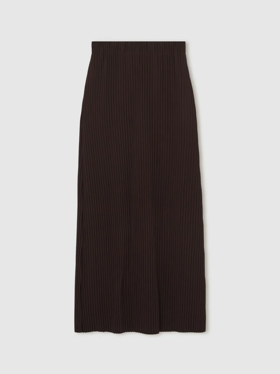 bordeaux - Reiss Pippa Jersey plissé Mi-long Jupes