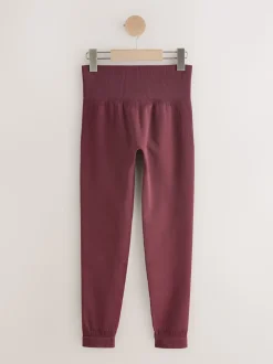 bordeaux - Self Leggings sans coutures à fronces