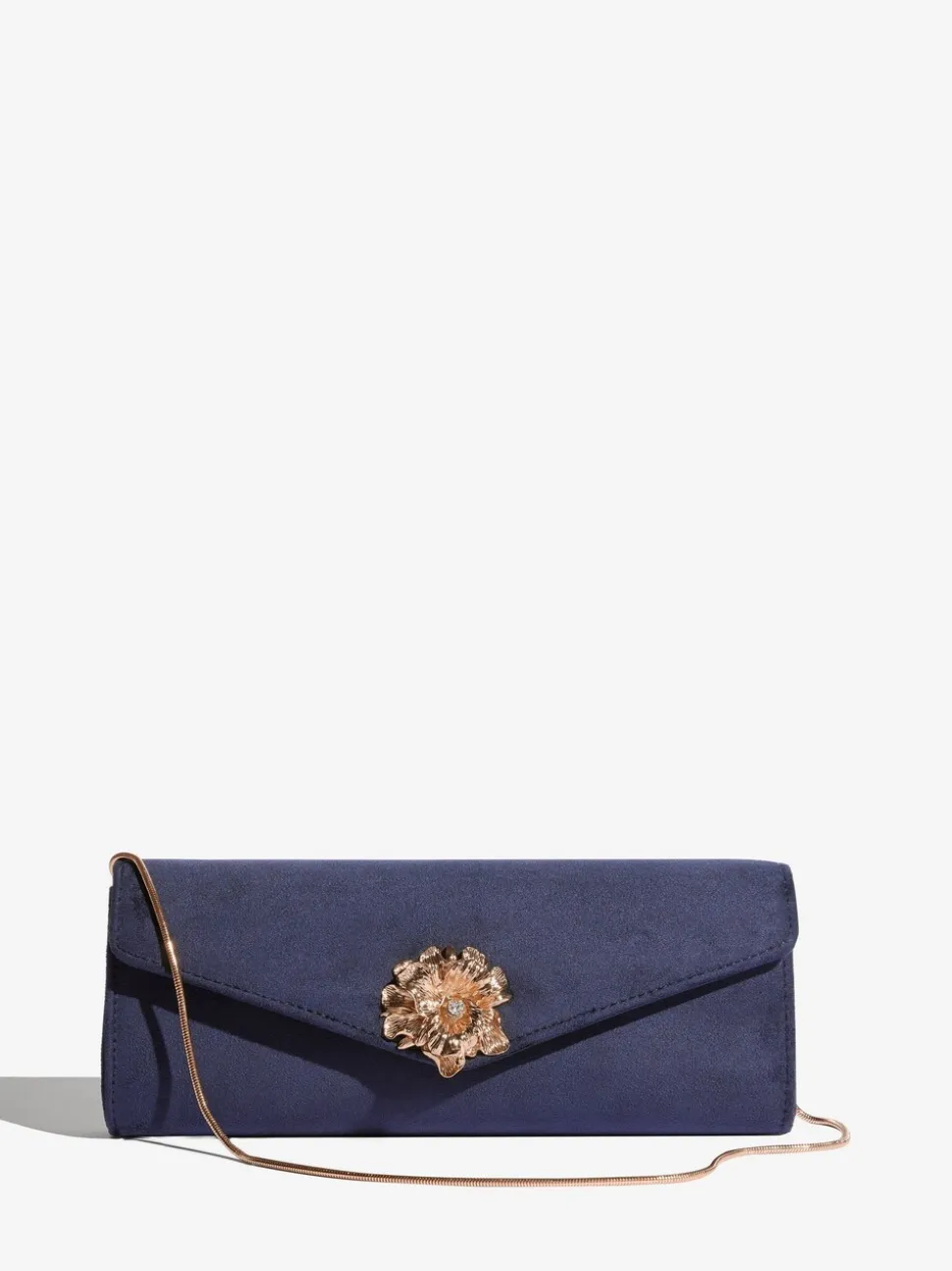 Bordure fleurie bleu marine - Pochette Lipsy