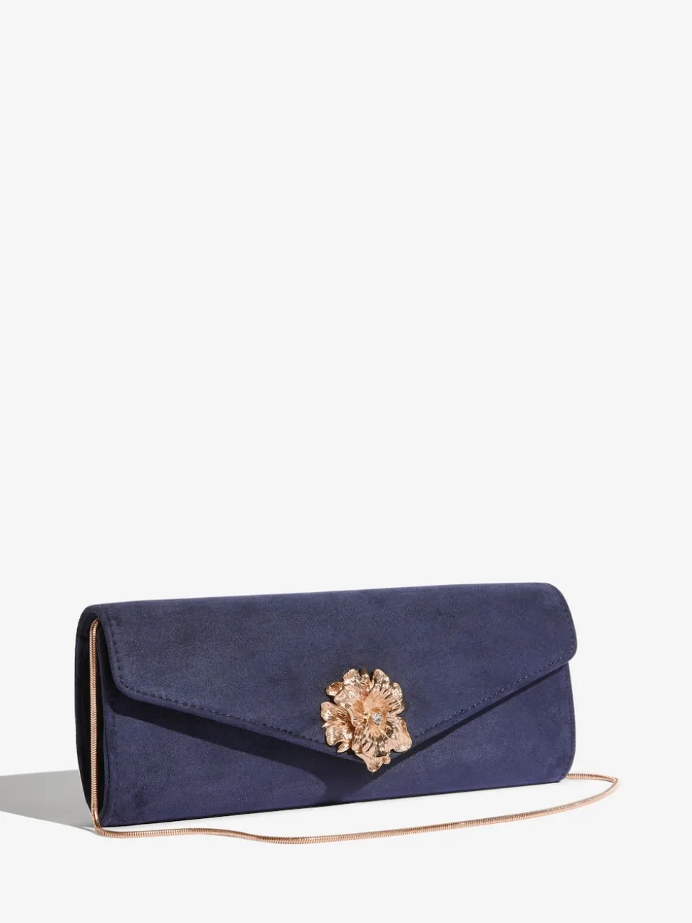 Bordure fleurie bleu marine - Pochette Lipsy