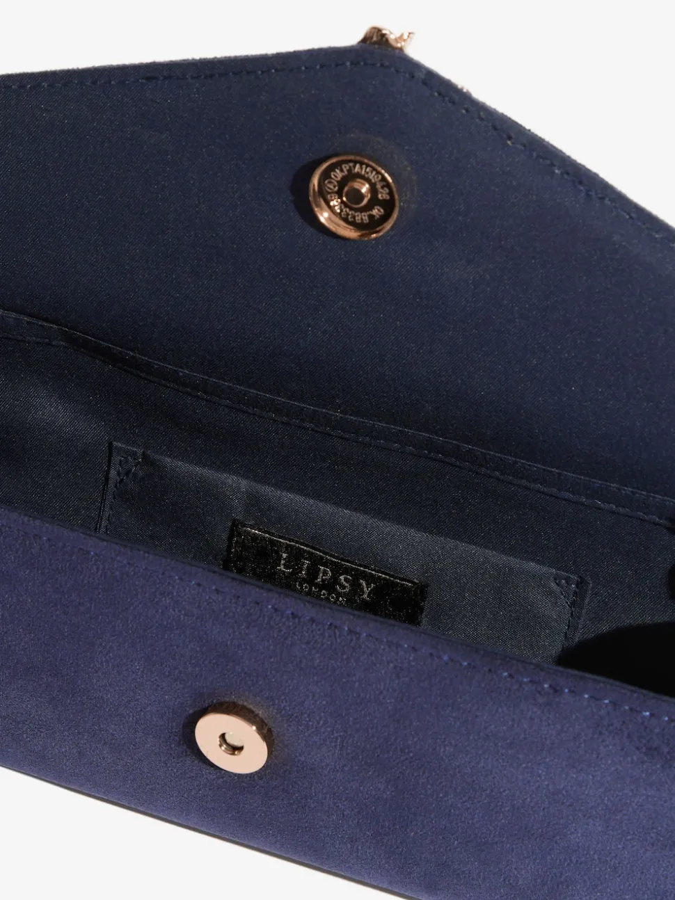 Bordure fleurie bleu marine - Pochette Lipsy