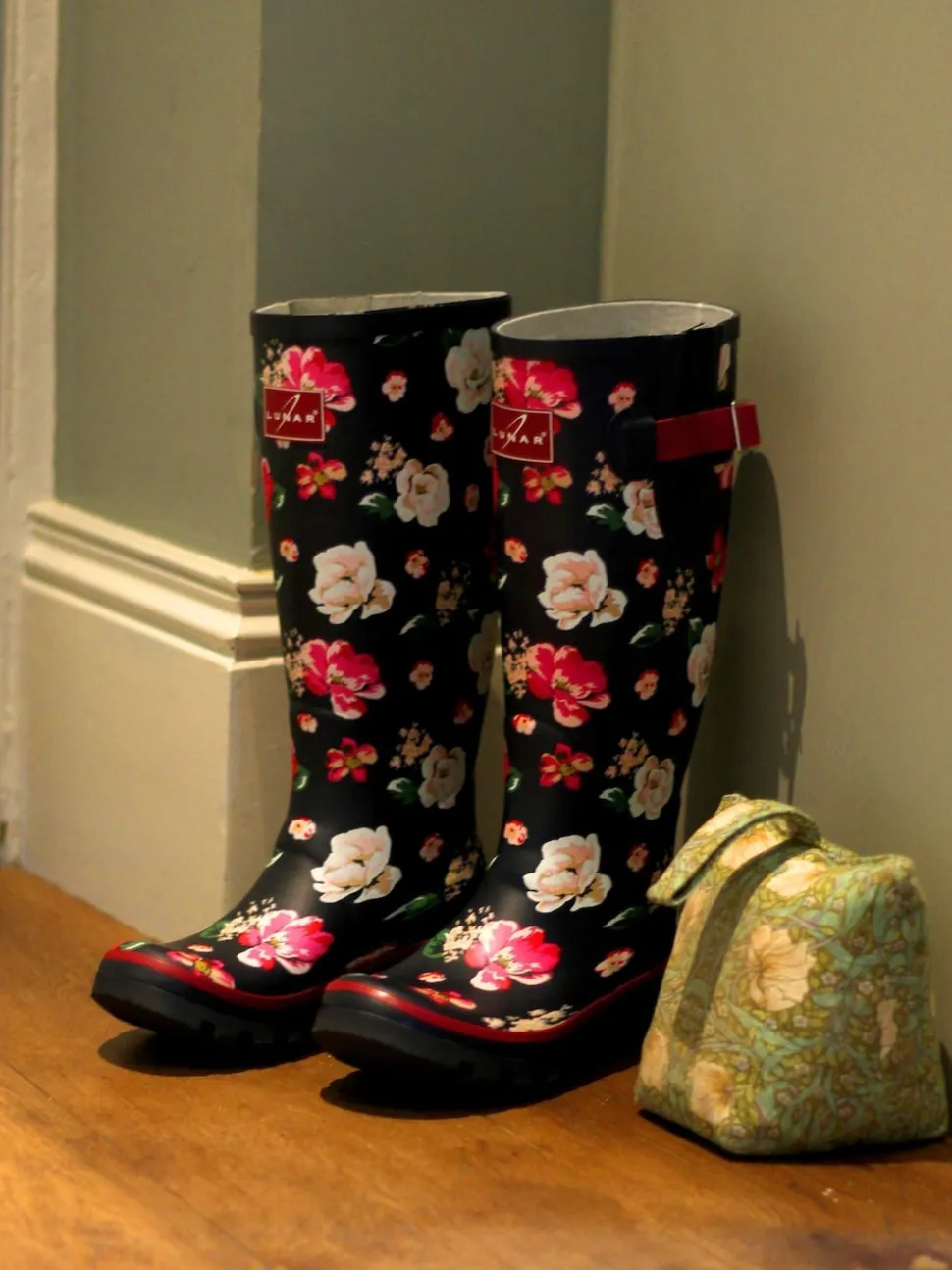 Bottes de pluie Lunar en caoutchouc à motifs fleuris
