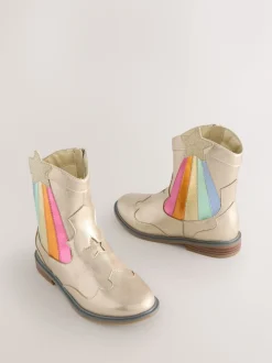 Bottes Little Bird by Jools Oliver Western métallisées
