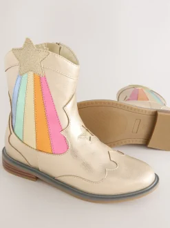Bottes Little Bird by Jools Oliver Western métallisées