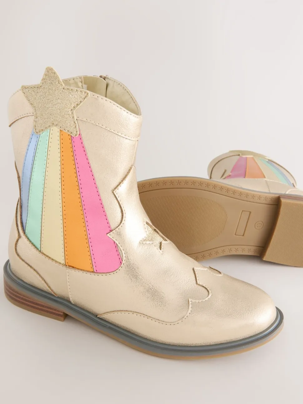 Bottes Little Bird by Jools Oliver Western métallisées