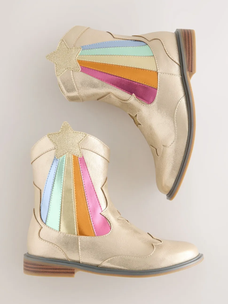 Bottes Little Bird by Jools Oliver Western métallisées
