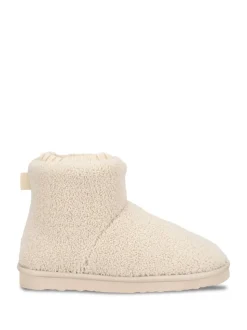 Bottes Totes Isotoner pour femme en Borg avec détails aux poignets