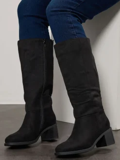 Bottes Yours Curve hauteur genou à talon carré