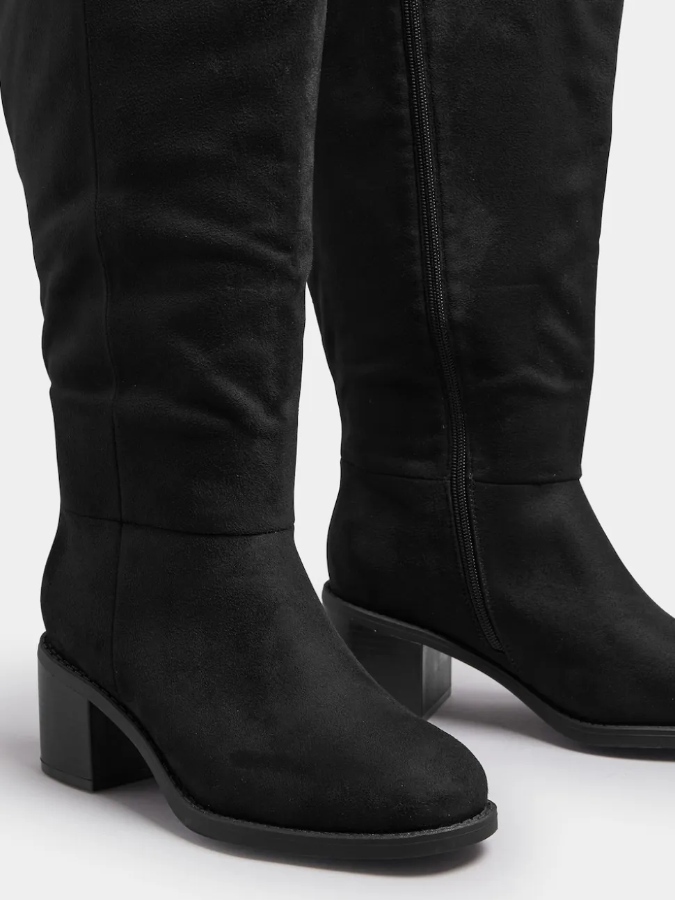 Bottes Yours Curve hauteur genou à talon carré