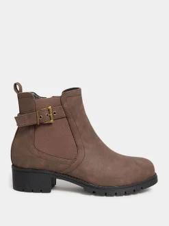Bottines à boucle coupe extra-large Yours Curve
