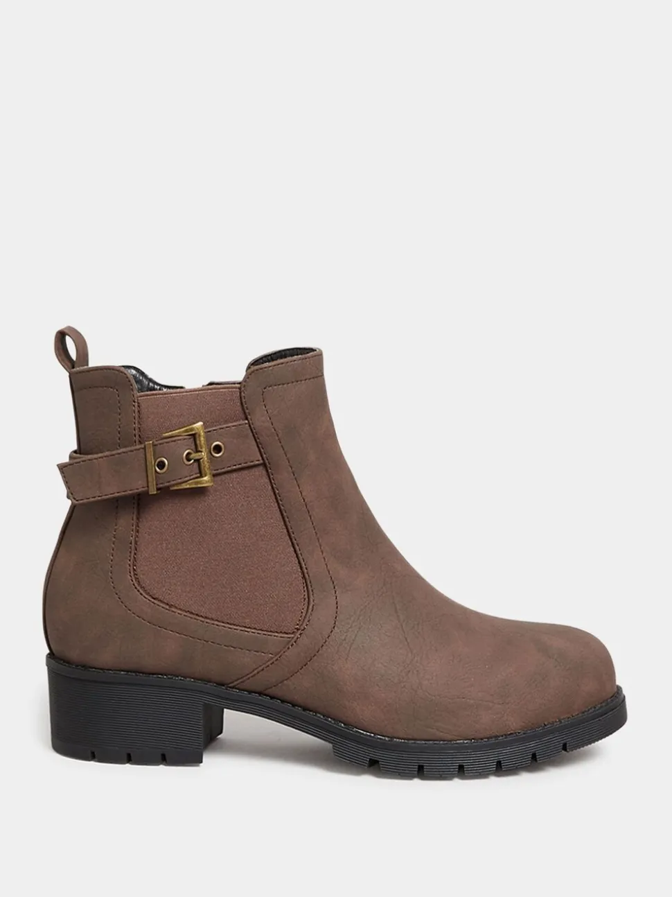 Bottines à boucle coupe extra-large Yours Curve