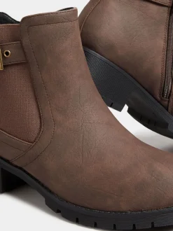 Bottines à boucle coupe extra-large Yours Curve
