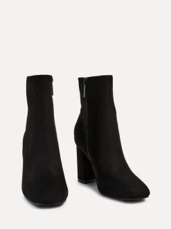 Bottines à talons Linzi Scout à bout carré avec fermeture éclair latérale